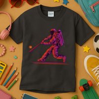 Funny Space Astronaut Baseball Kids T-Shirt