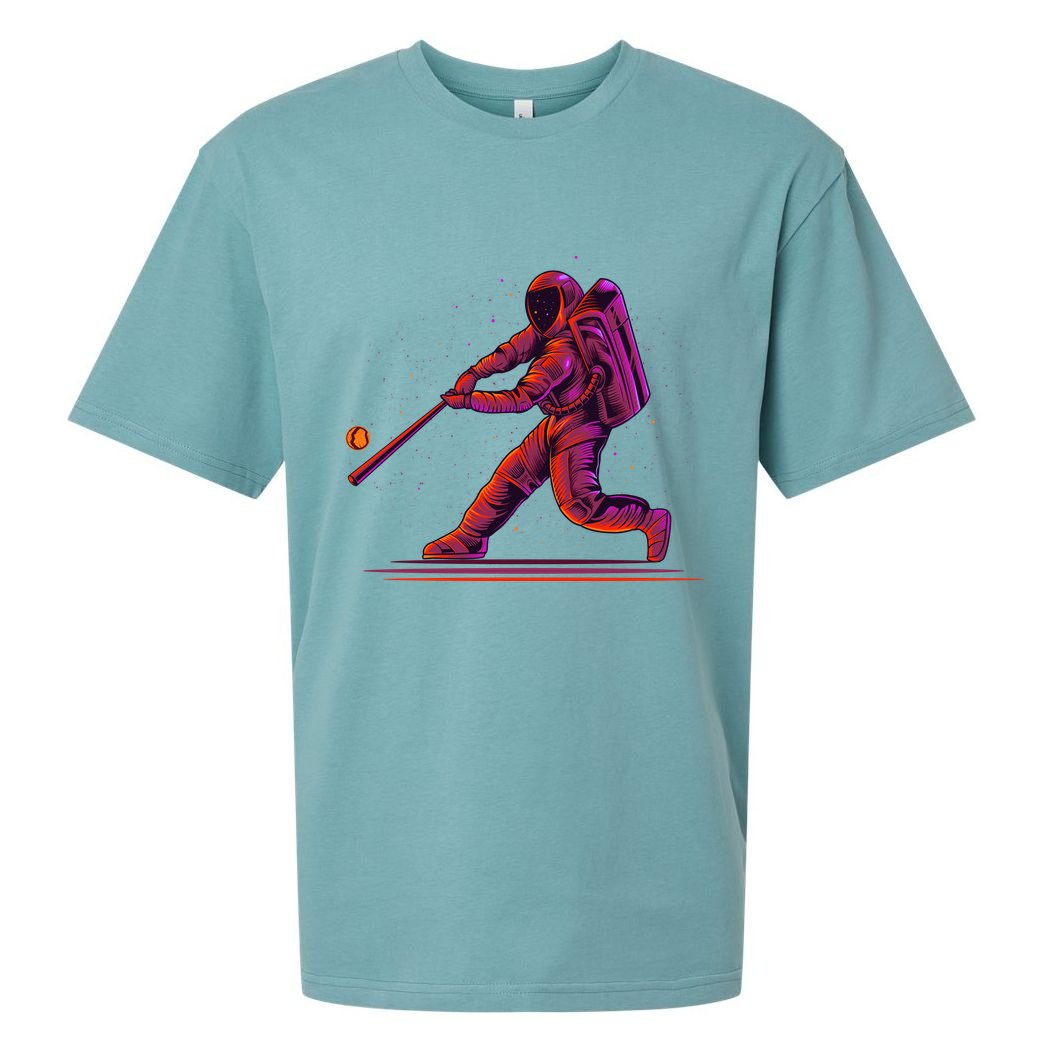 Funny Space Astronaut Baseball Sueded Cloud Jersey T-Shirt
