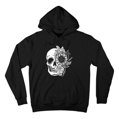 Floral Skull And Rose Magic Skull Hoodie