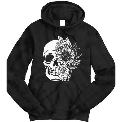 Floral Skull And Rose Magic Skull Tie Dye Hoodie