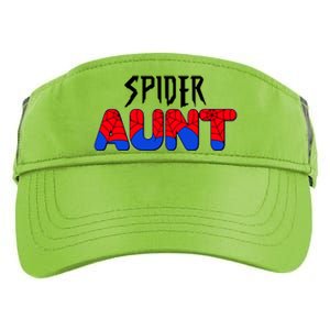 Funny Spider Aunt Matching Family Shirts Adult Drive Performance Visor