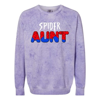 Funny Spider Aunt Matching Family Shirts Colorblast Crewneck Sweatshirt