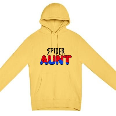 Funny Spider Aunt Matching Family Shirts Premium Pullover Hoodie