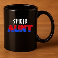 Funny Spider Aunt Matching Family Shirts 11oz C Handle Ceramic Mug