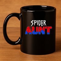 Funny Spider Aunt Matching Family Shirts 11oz C Handle Ceramic Mug
