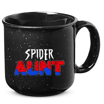 Funny Spider Aunt Matching Family Shirts 15oz Campfire Ceramic Mug