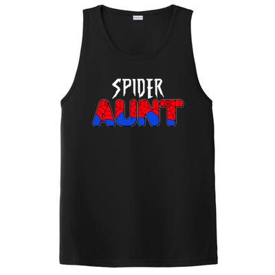 Funny Spider Aunt Matching Family Shirts PosiCharge Competitor Tank