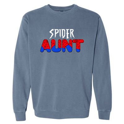 Funny Spider Aunt Matching Family Shirts Garment-Dyed Sweatshirt