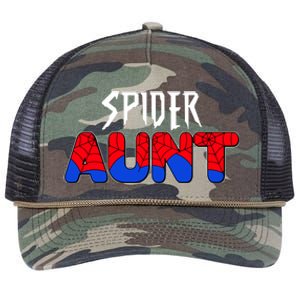 Funny Spider Aunt Matching Family Shirts Retro Rope Trucker Hat Cap