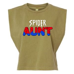 Funny Spider Aunt Matching Family Shirts Garment-Dyed Women's Muscle Tee