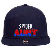 Funny Spider Aunt Matching Family Shirts 7 Panel Mesh Trucker Snapback Hat