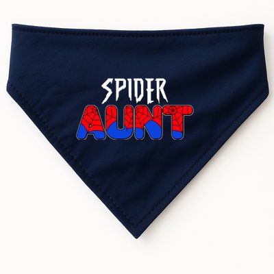 Funny Spider Aunt Matching Family Shirts USA-Made Doggie Bandana