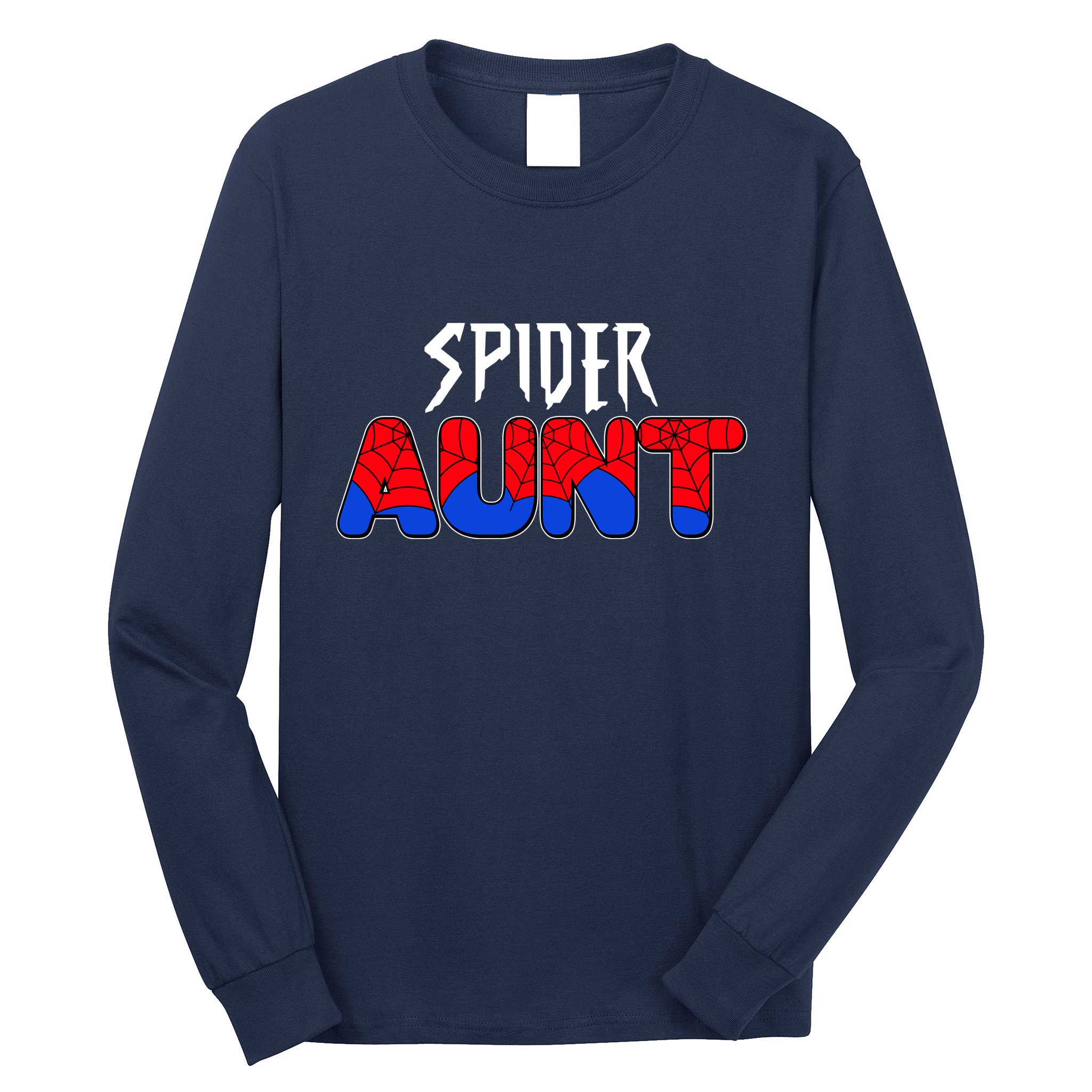 Funny Spider Aunt Matching Family Shirts Long Sleeve Shirt