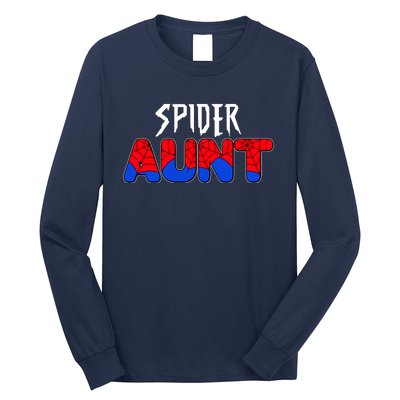 Funny Spider Aunt Matching Family Shirts Long Sleeve Shirt