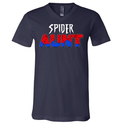 Funny Spider Aunt Matching Family Shirts V-Neck T-Shirt