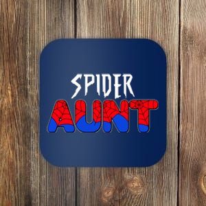 Funny Spider Aunt Matching Family Shirts Coaster