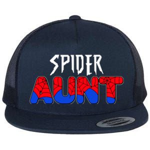 Funny Spider Aunt Matching Family Shirts Flat Bill Trucker Hat