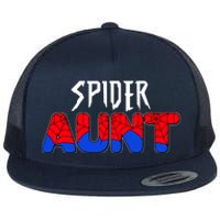 Funny Spider Aunt Matching Family Shirts Flat Bill Trucker Hat