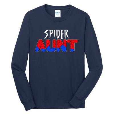 Funny Spider Aunt Matching Family Shirts Tall Long Sleeve T-Shirt