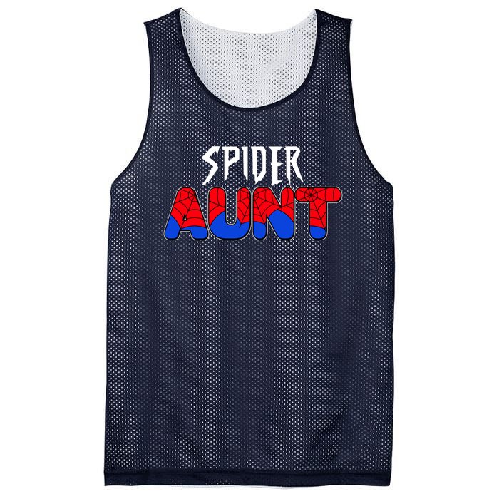 Funny Spider Aunt Matching Family Shirts Mesh Reversible Basketball Jersey Tank