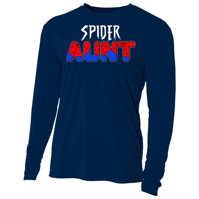 Funny Spider Aunt Matching Family Shirts Cooling Performance Long Sleeve Crew