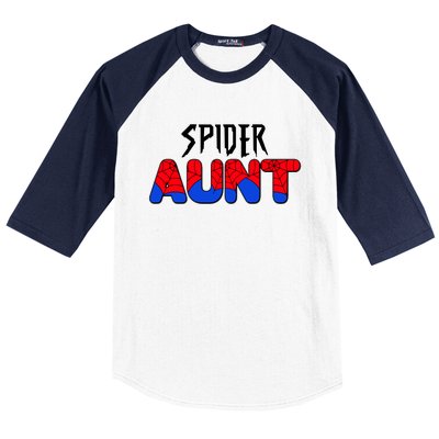 Funny Spider Aunt Matching Family Shirts Baseball Sleeve Shirt