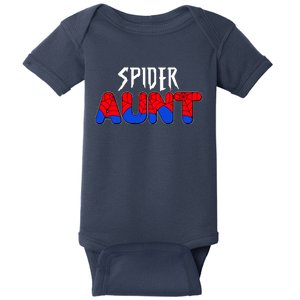 Funny Spider Aunt Matching Family Shirts Baby Bodysuit