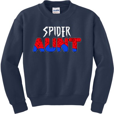 Funny Spider Aunt Matching Family Shirts Kids Sweatshirt