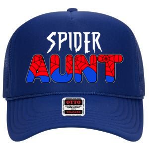 Funny Spider Aunt Matching Family Shirts High Crown Mesh Back Trucker Hat