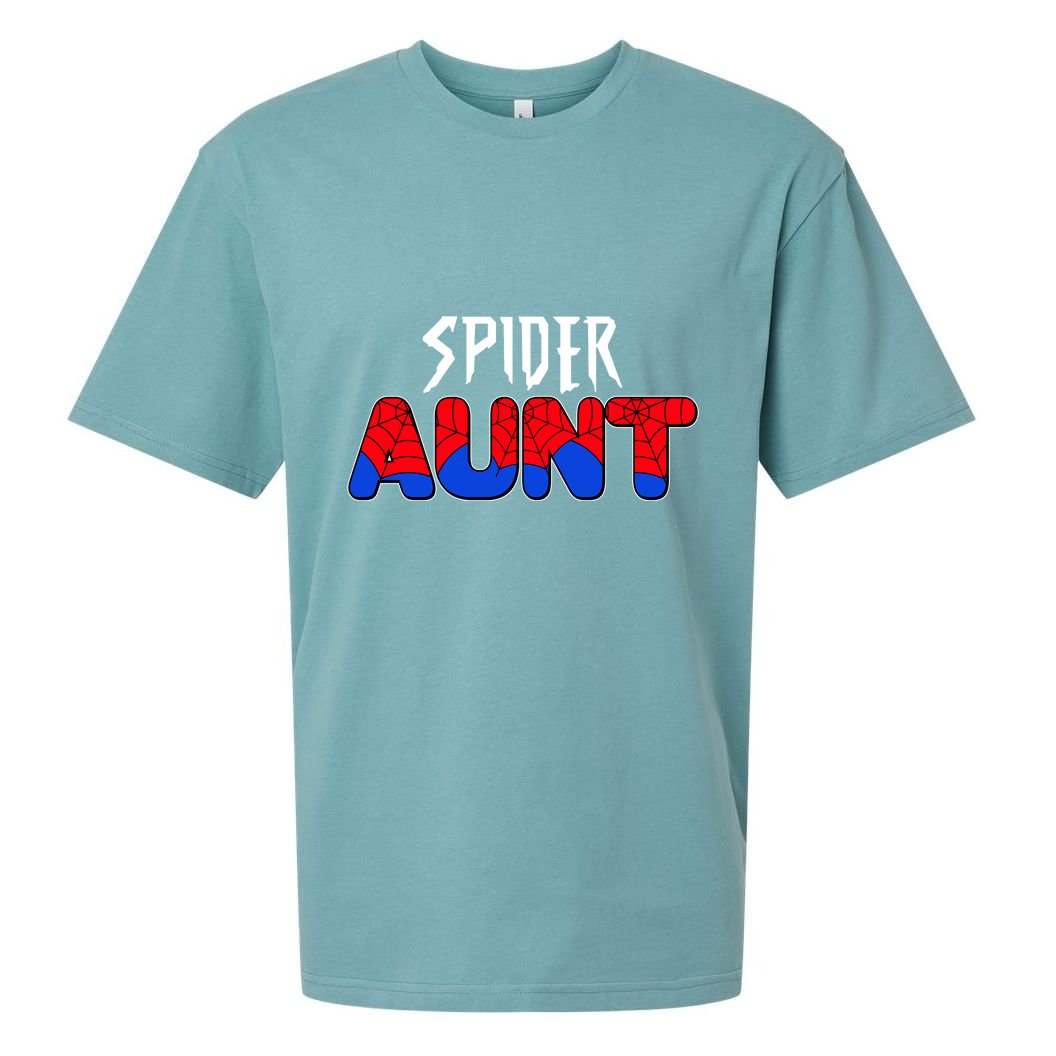 Funny Spider Aunt Matching Family Shirts Sueded Cloud Jersey T-Shirt
