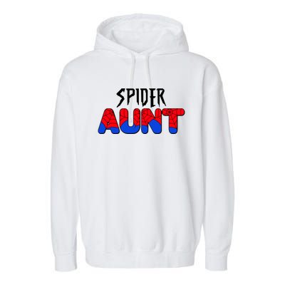 Funny Spider Aunt Matching Family Shirts Garment-Dyed Fleece Hoodie