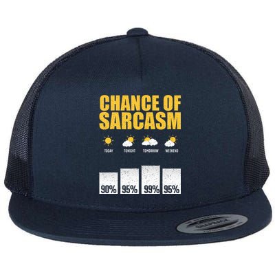 Funny Sarcastic Art For Sarcastic People Sarcasm Flat Bill Trucker Hat