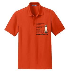 Funny Siamese Apparel Get A Siamese Kitten Cat Dry Zone Grid Polo