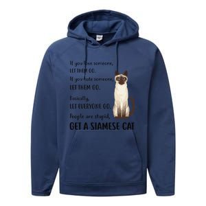 Funny Siamese Apparel Get A Siamese Kitten Cat Performance Fleece Hoodie