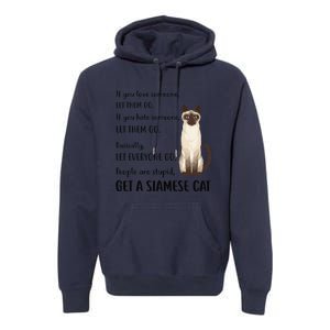 Funny Siamese Apparel Get A Siamese Kitten Cat Premium Hoodie