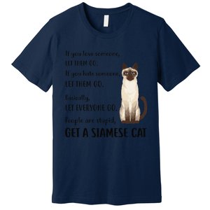 Funny Siamese Apparel Get A Siamese Kitten Cat Premium T-Shirt