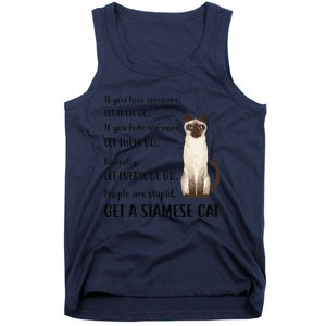 Funny Siamese Apparel Get A Siamese Kitten Cat Tank Top