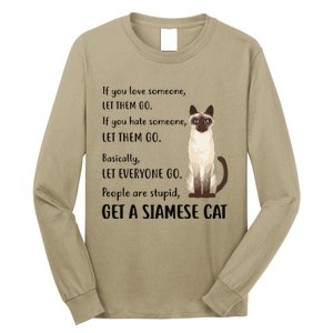 Funny Siamese Apparel Get A Siamese Kitten Cat Long Sleeve Shirt