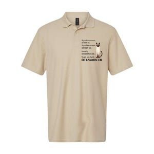 Funny Siamese Apparel Get A Siamese Kitten Cat Softstyle Adult Sport Polo