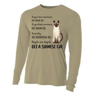 Funny Siamese Apparel Get A Siamese Kitten Cat Cooling Performance Long Sleeve Crew