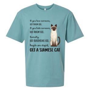 Funny Siamese Apparel Get A Siamese Kitten Cat Sueded Cloud Jersey T-Shirt