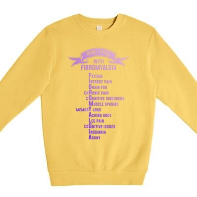 Fibromyalgia Spoonie And Fibro Awareness This Is My Flare Day Gift Premium Crewneck Sweatshirt