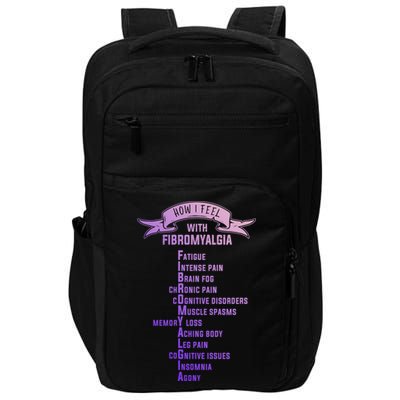 Fibromyalgia Spoonie And Fibro Awareness This Is My Flare Day Gift Impact Tech Backpack