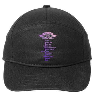 Fibromyalgia Spoonie And Fibro Awareness This Is My Flare Day Gift 7-Panel Snapback Hat