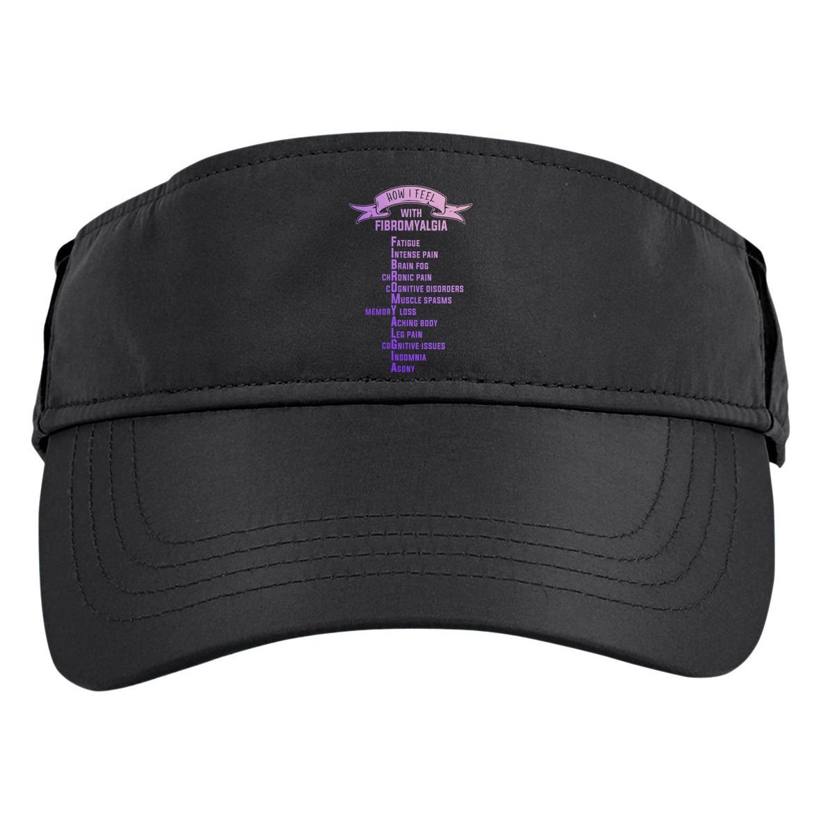 Fibromyalgia Spoonie And Fibro Awareness This Is My Flare Day Gift Adult Drive Performance Visor