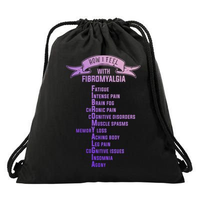 Fibromyalgia Spoonie And Fibro Awareness This Is My Flare Day Gift Drawstring Bag
