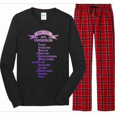 Fibromyalgia Spoonie And Fibro Awareness This Is My Flare Day Gift Long Sleeve Pajama Set