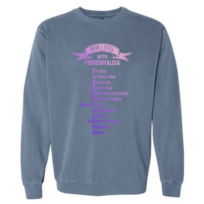 Fibromyalgia Spoonie And Fibro Awareness This Is My Flare Day Gift Garment-Dyed Sweatshirt