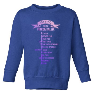 Fibromyalgia Spoonie And Fibro Awareness This Is My Flare Day Gift Toddler Sweatshirt