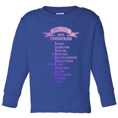 Fibromyalgia Spoonie And Fibro Awareness This Is My Flare Day Gift Toddler Long Sleeve Shirt